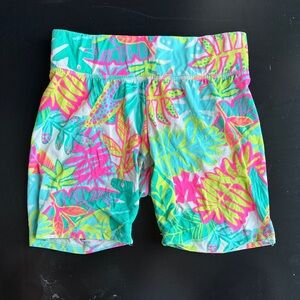 Target Kids Tropical Leaf Print Shorts - Pink, Green, Yellow